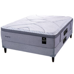 Sommier y Colchon Brighton Gris 1.30 King Koil de Resortes Pocket 2 Plazas 130x190