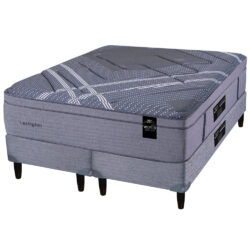 Sommier y Colchon Lexington Gris 1.60x2.00 King Koil de Espuma 2 Plazas y media 160x200