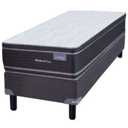 Sommier y Colchon Nimbus Visco 0.80x0.27 Inducol de Espuma 1 Plaza 80x190