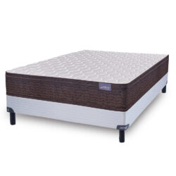 Sommier y Colchon Aural 1.40x0.29 Inducol de Espuma 2 Plazas 140x190