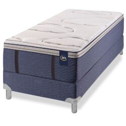 Sommier y Colchon Pensilvania Firm Super Pillow 0.80 Serta de Resortes Pocket 1 Plaza 80x190