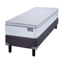 Sommier y Colchon April PT 0.90 Inducol de Resortes 1 Plaza y media 90x190