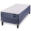 Sommier y Colchon Missouri 1.00x0.24x2.00 Serta de Resortes Pocket 1 Plaza y media 100x200