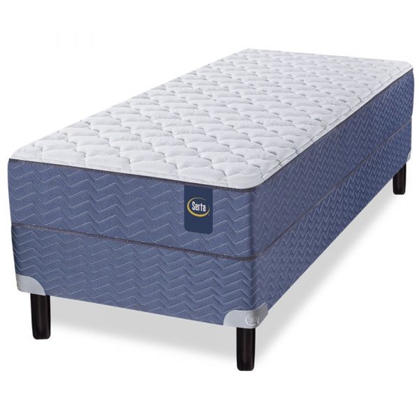 Sommier y Colchon Indiana Extra Firm 100x200 Serta de Resortes 1 Plaza y media 100x200