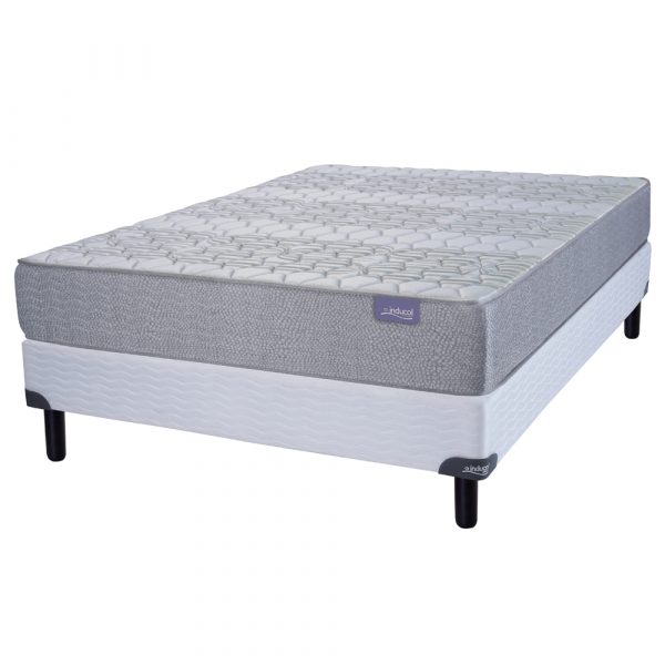 Sommier y Colchon L. Dorada Premium 1.50x0.26 Inducol de Espuma 2 Plazas 150x190