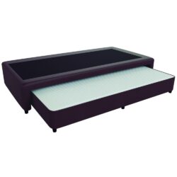 Sommier Marin. Urania Eco Cuero Marron 0.90x1.90 Int. Mussa de Resortes 1 Plaza 190x90