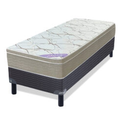 Sommier y Colchon Pocket Firm 1.00x1.90 Inducol de Resortes 1 Plaza y media 100x190