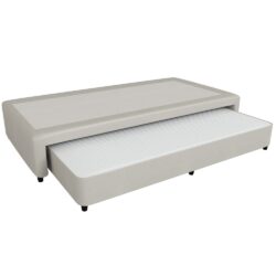 Sommier Marinero Urania Eco Cuero Crudo 0.90x1.90 Int. Mussa de Resortes 1 Plaza y media 90x190